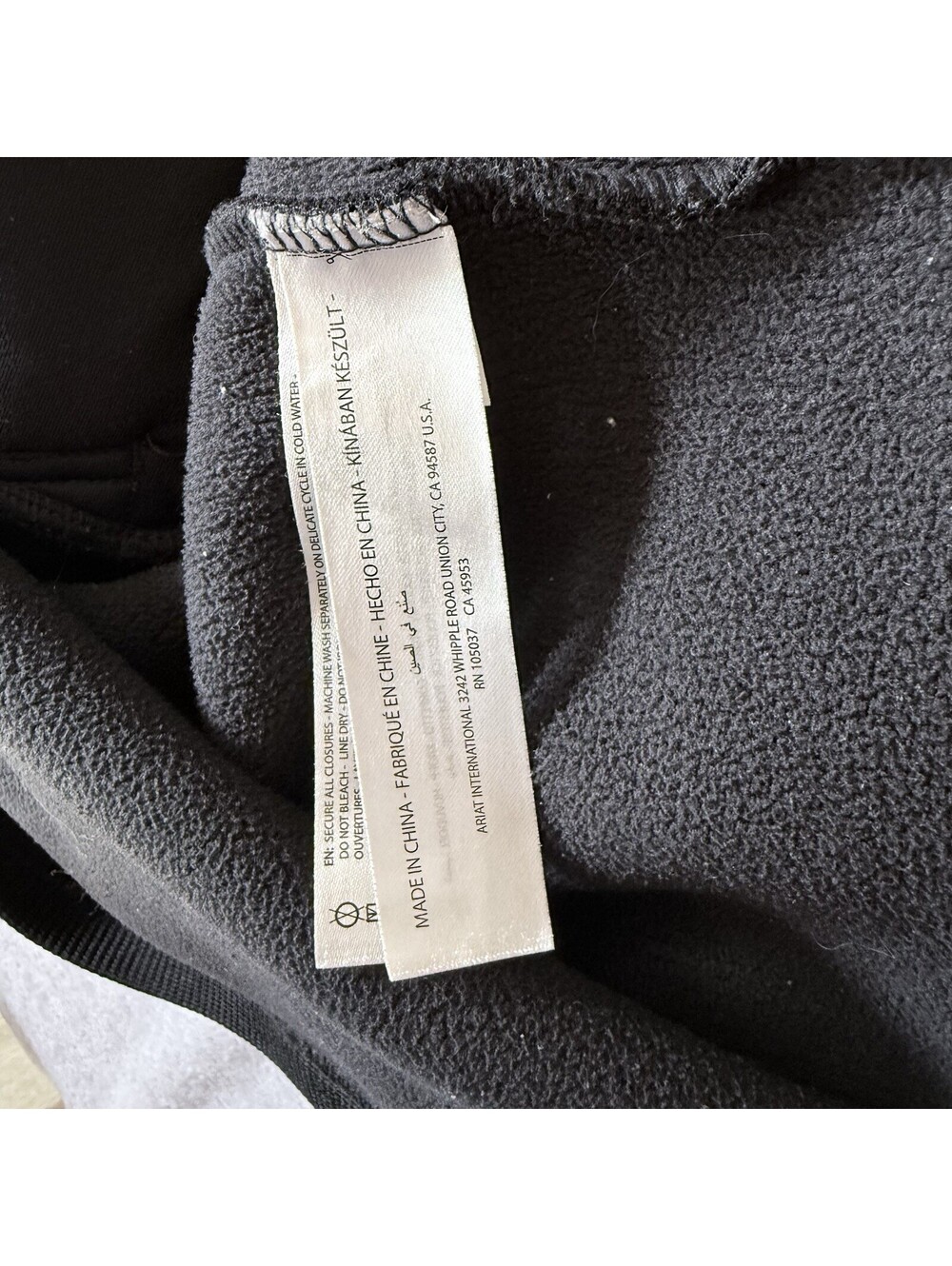 Ariat Mens XXL Black Textured Knit Full Zip Jacket Zip Pockets Equestrian - Picture 9 of 10